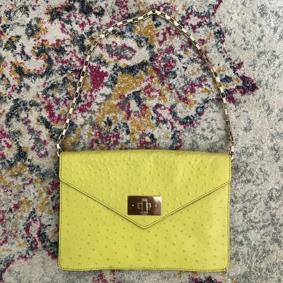 Kate Spade Post Madison Ostrich Bag - Picture 2 of 7